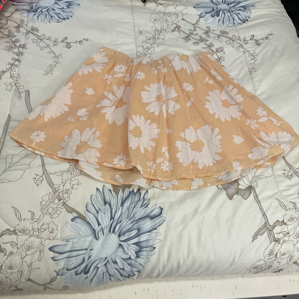 American Eagle Orange floral skirt